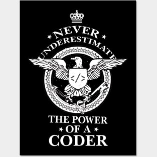 Never Underestimate the power of a Coder! Posters and Art